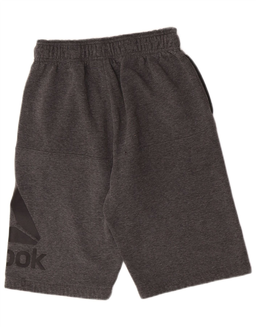 Pantaloni scurti sport grafic Reebok pentru bărbați, bumbac, gri mici