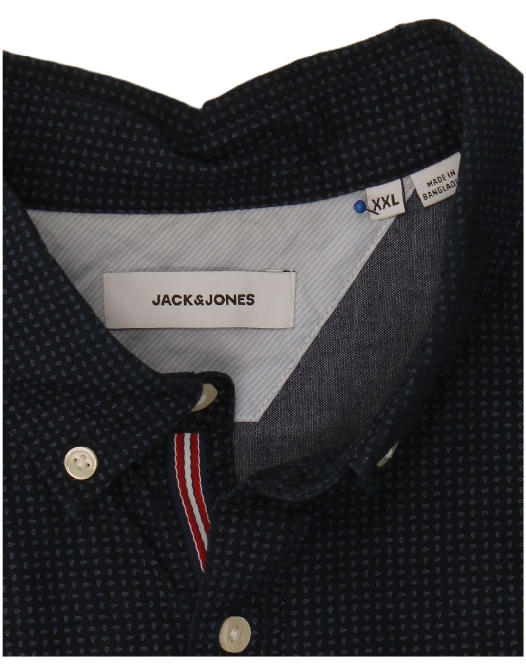 Cămașă pentru bărbați Jack & Jones 2XL bleumarin Paisley