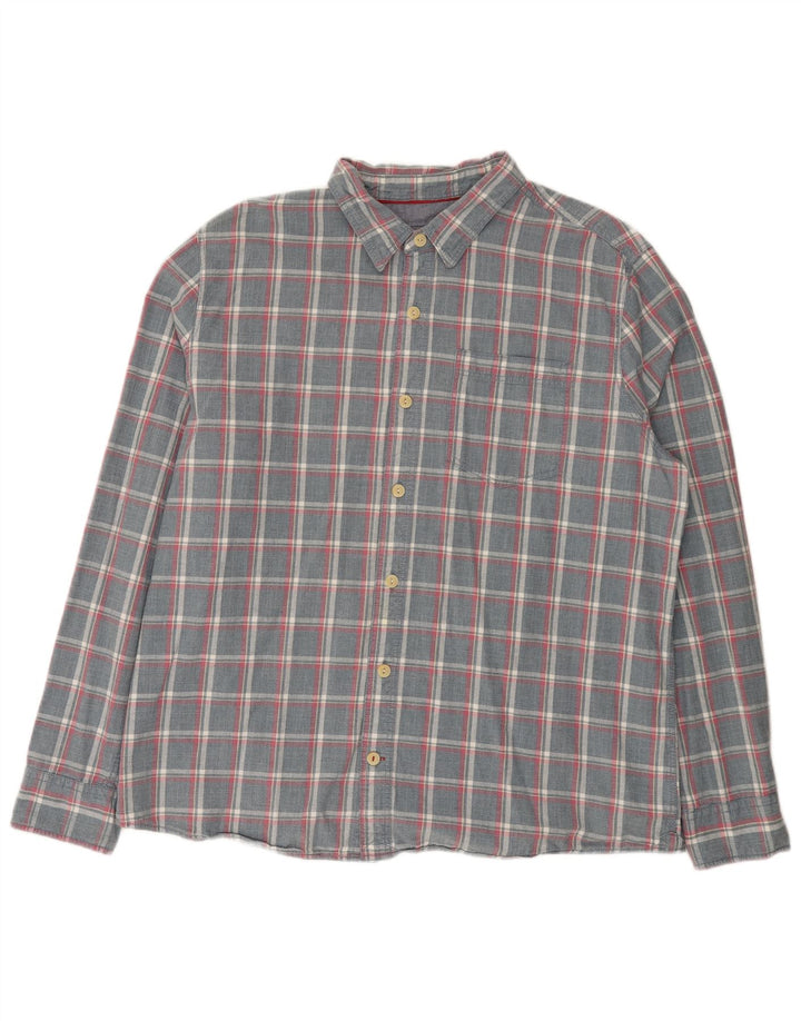 Cămașă pentru bărbați Fat Face Regular Fit 2XL, bumbac în carouri gri