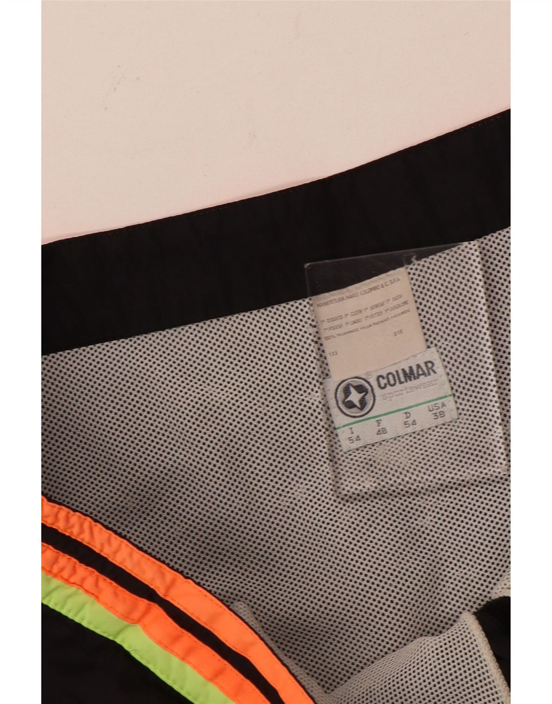 Pantaloni scurți de înot Colmar pentru bărbați IT 54 largi, negru, nailon color bloc