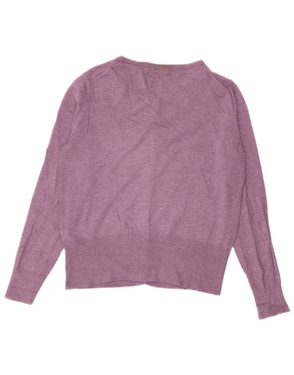 Pulover cardigan pentru femei Marks & Spencer UK 16 Viscoză mare violet