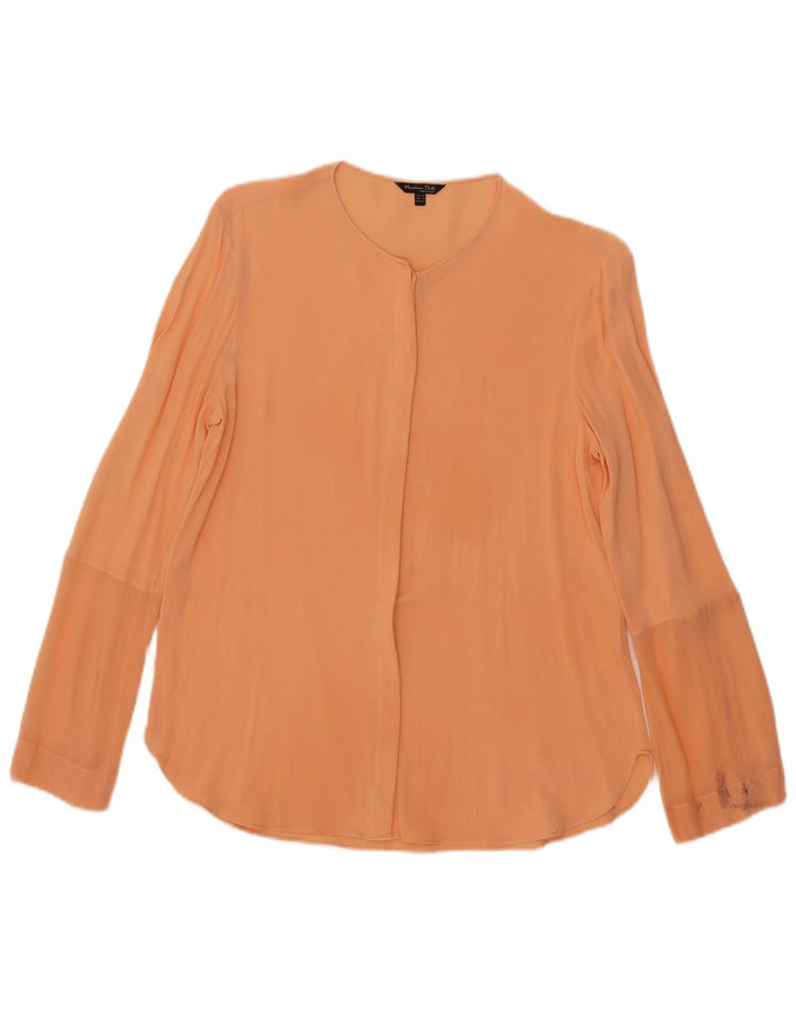 Bluză cămașă transparentă pentru femei Massimo Dutti EU 40 portocaliu mediu