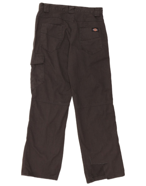 Pantaloni cargo drepti pentru femei Dickies US 10 Medium W28 L31 Gri