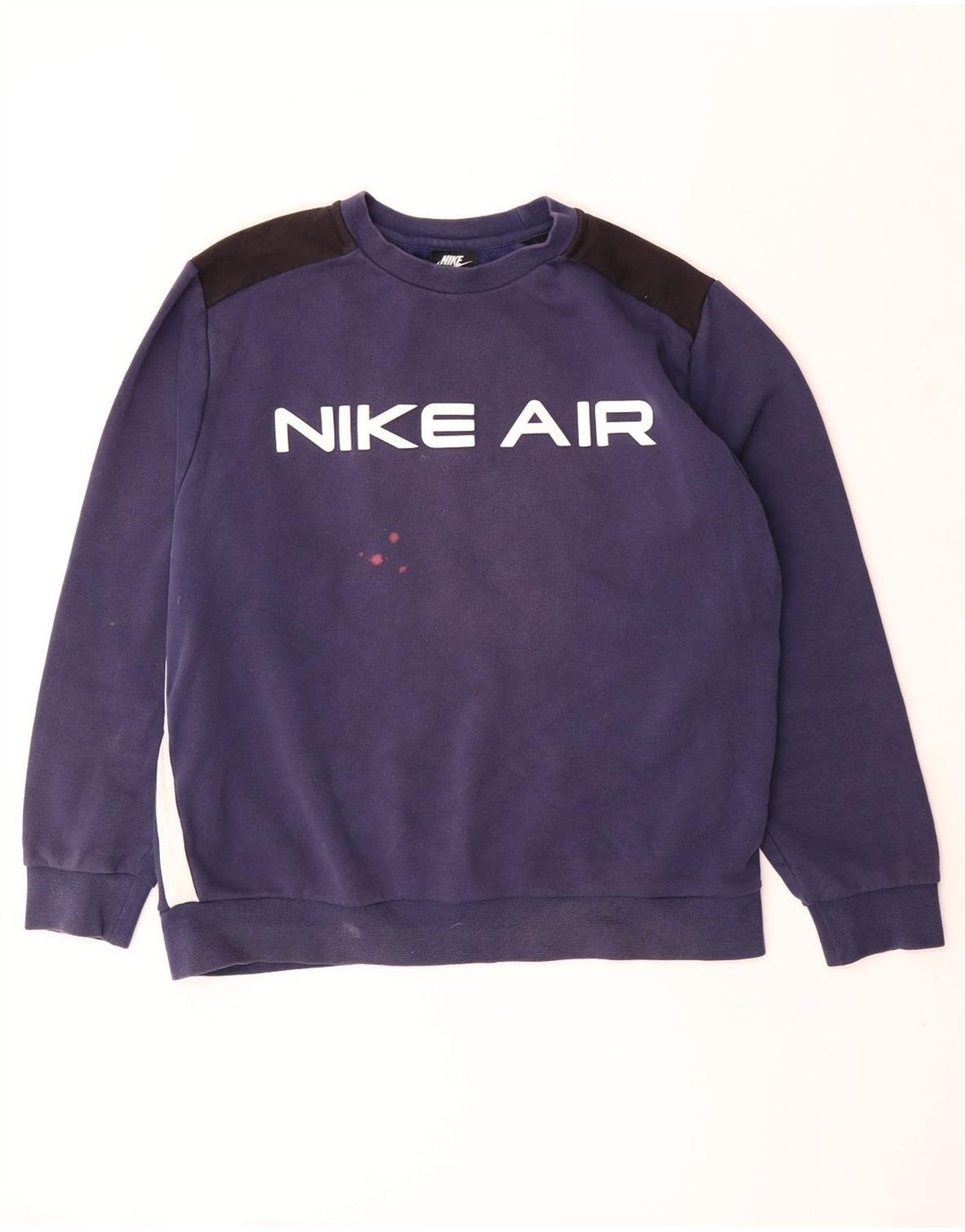 Hanorac grafic pentru bărbați Nike Pulover mare, albastru bleumarin, bumbac color bloc