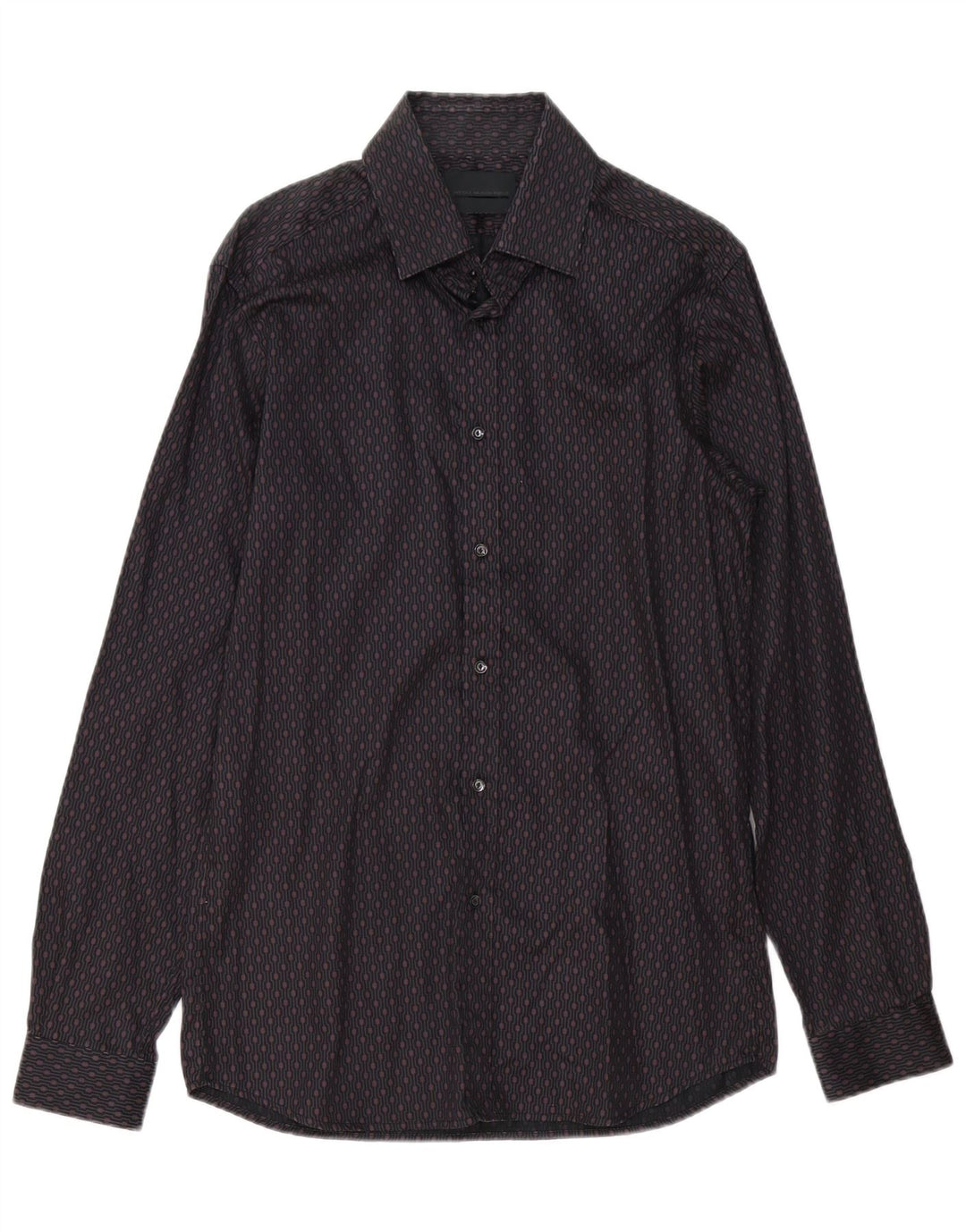 Cămașă pentru bărbați Diesel IT 48 Medium Burgundy Geometric Bumbac