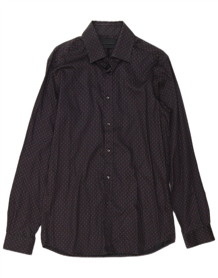 Cămașă pentru bărbați Diesel IT 48 Medium Burgundy Geometric Bumbac