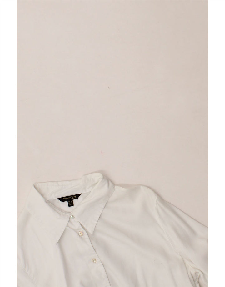 Camasa de dama MASSIMO DUTTI EU 38 Lyocell alb mic