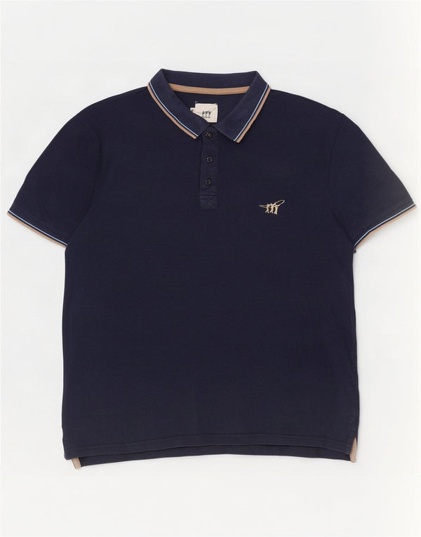 Tricou polo pentru bărbați Henry Cottons, mare bleumarin