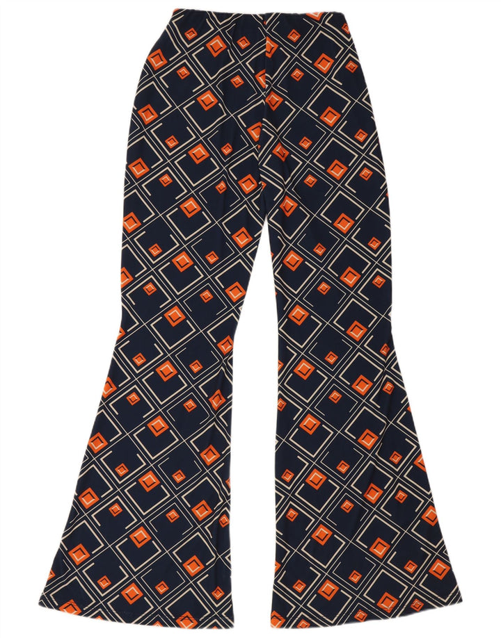 Pantaloni evazați pentru femei Zara Mediu L28 L32 Bleumarin Geometric