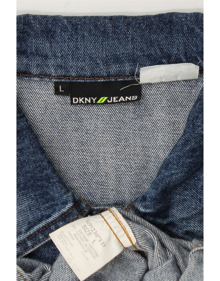 DKNY Boys Denim Jacket 13-14 Years Large Blue Cotton