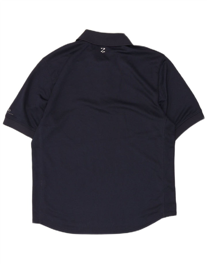 Tricou polo Izod pentru bărbați, poliester bleumarin mic