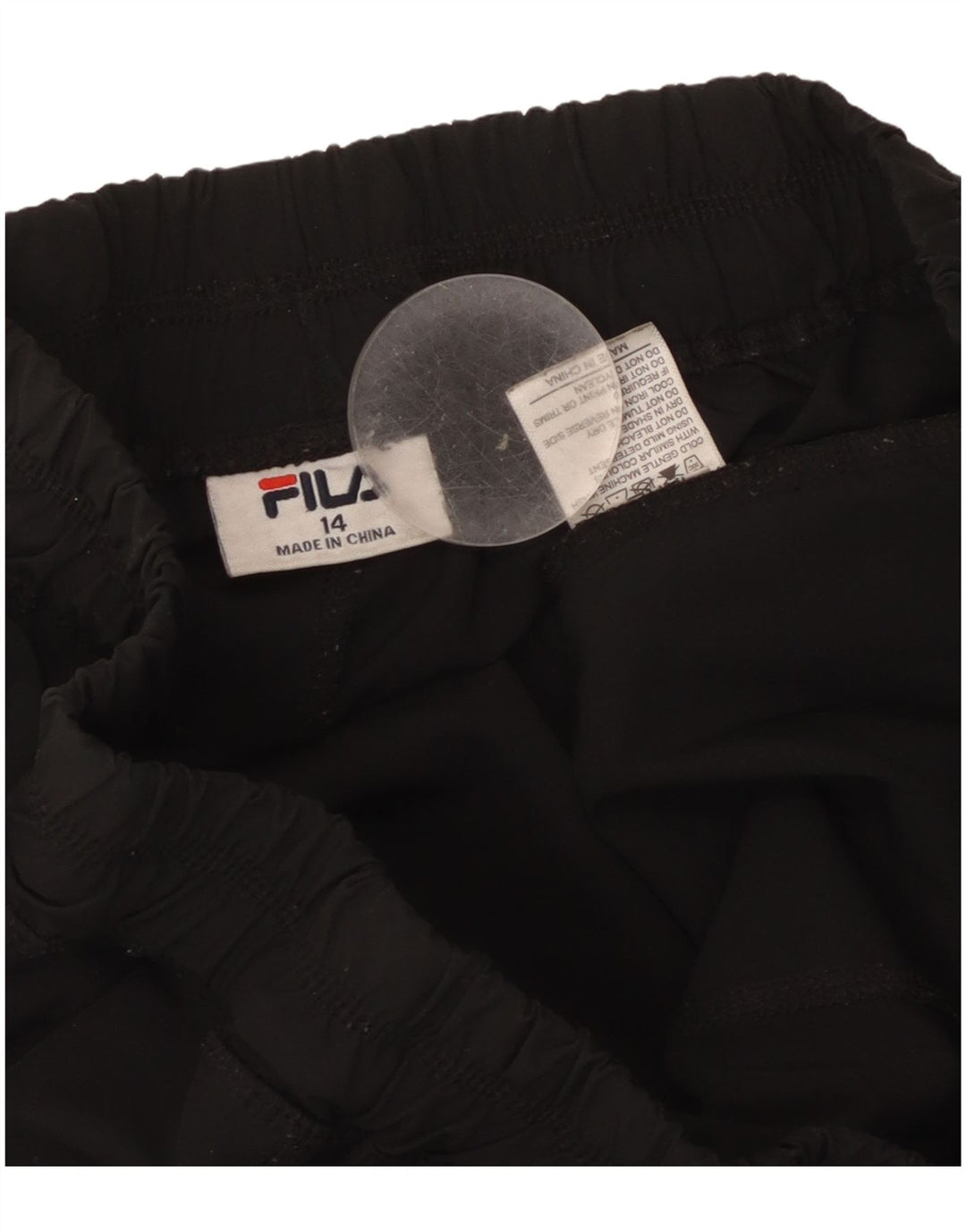 Pantaloni de trening Fila pentru femei Joggeri UK 14 Poliester negru mare