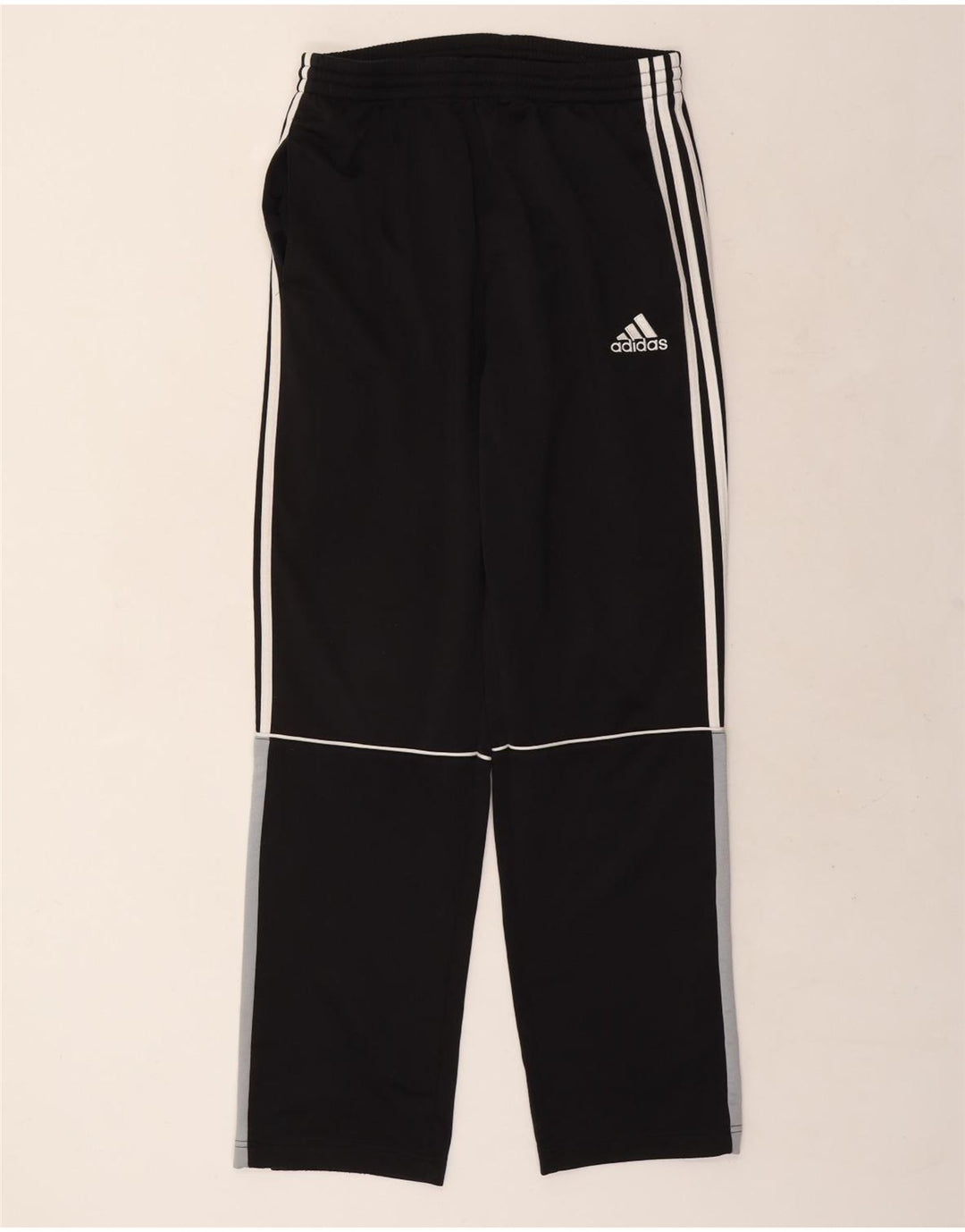 Pantaloni de trening ADIDAS pentru bărbați, negru mediu, poliester bloc de culoare
