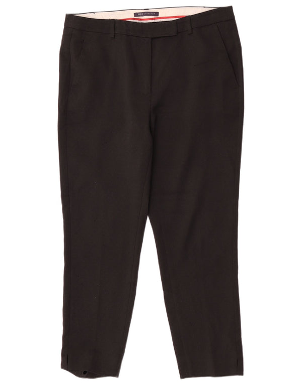 Pantaloni de costum subțiri pentru femei Marks & Spencer UK 12 Medium L32 L25 Negru