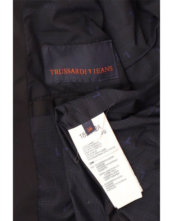 Jachetă căptușită pentru bărbați TRUSSARDI JEANS IT 56 3XL Poliester negru
