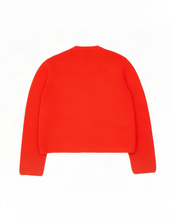Pulover cardigan pentru femei Marks & Spencer loose fit UK 14 Medium Red Acrylic