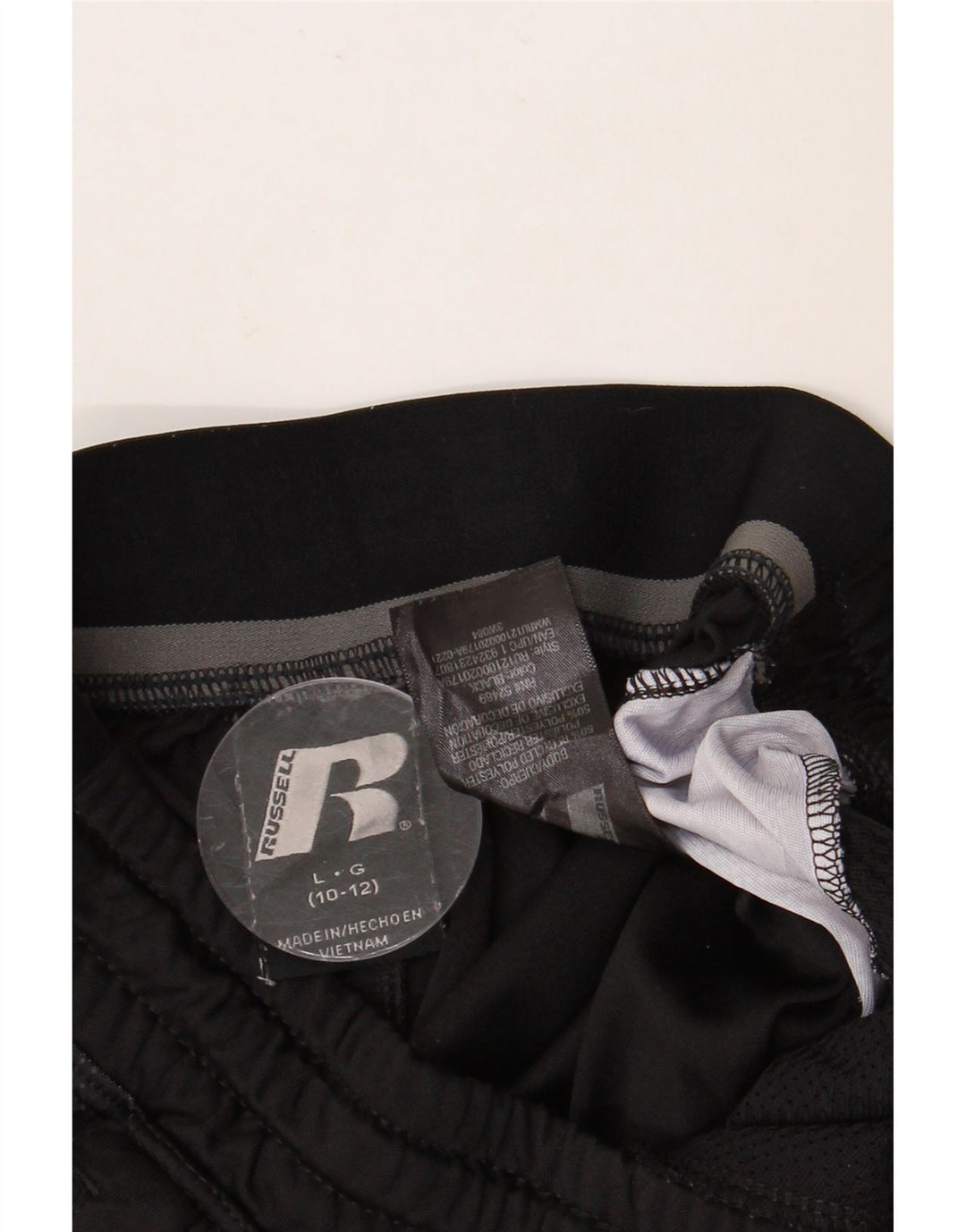 RUSSELL ATHLETIC Pantaloni scurți sport pentru băieți 10-11 ani, mari, negru, poliester