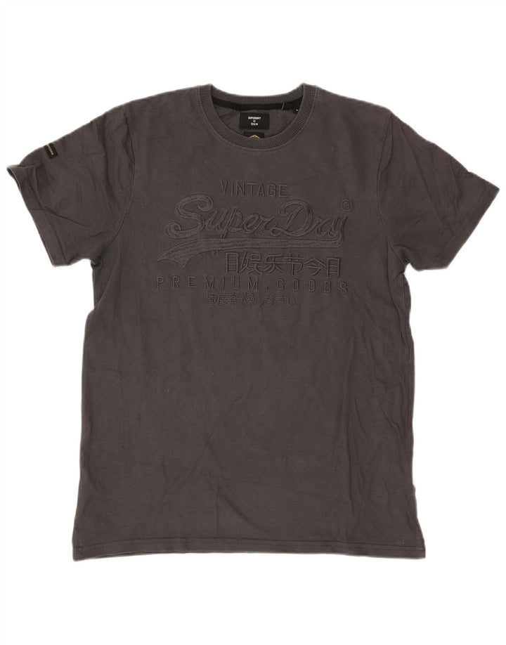 Tricou cu grafic standard Superdry pentru bărbați Top mare bumbac gri