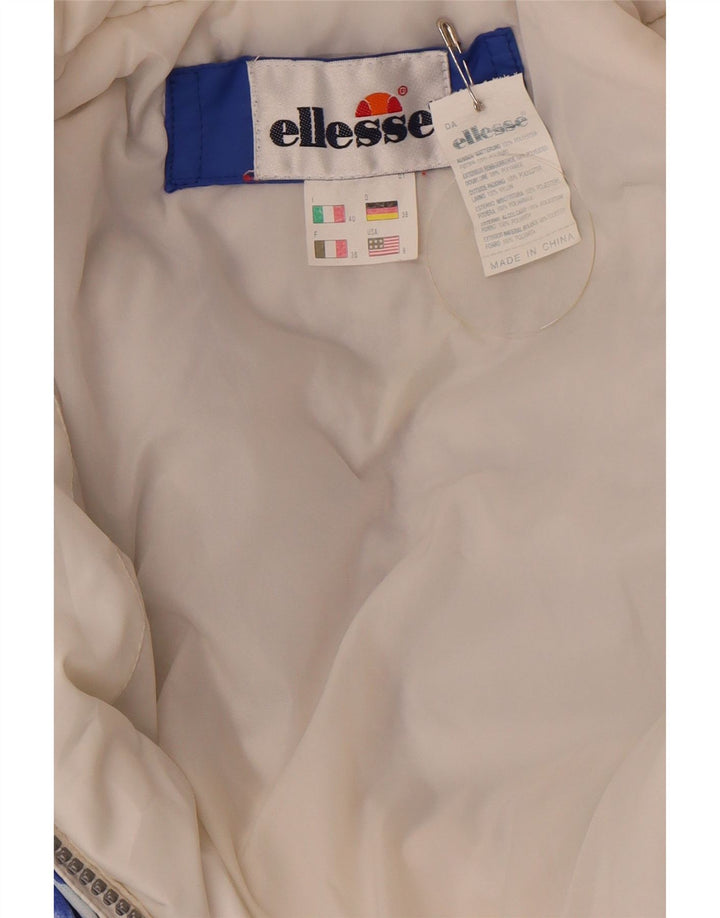 Salopetă de schi supradimensionată cu glugă pentru femei Ellesse IT 40 Small White Floral