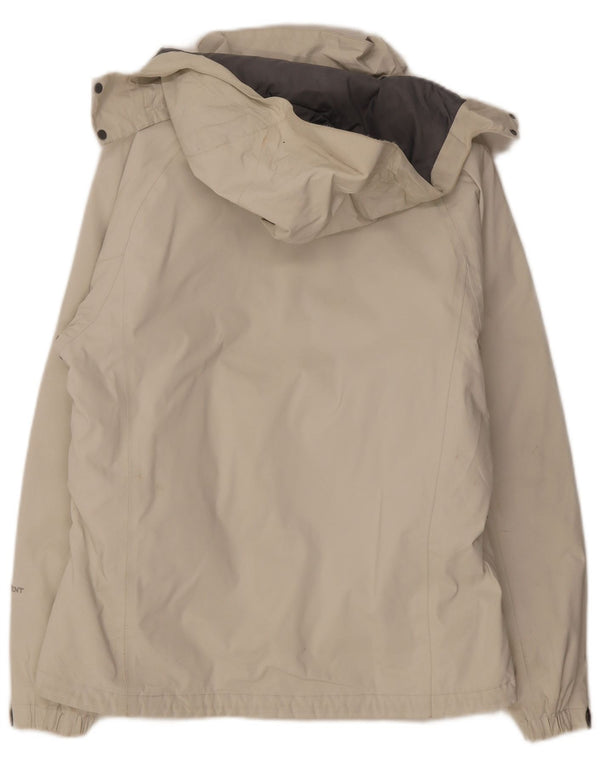 Jachetă Windbreaker pentru femei cu glugă The North Face UK 16 Large Off White