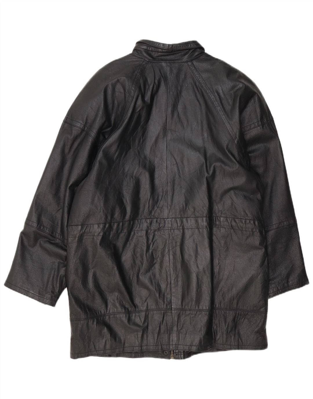 Geaca de piele vintage pentru femei EU 40 Medium Black