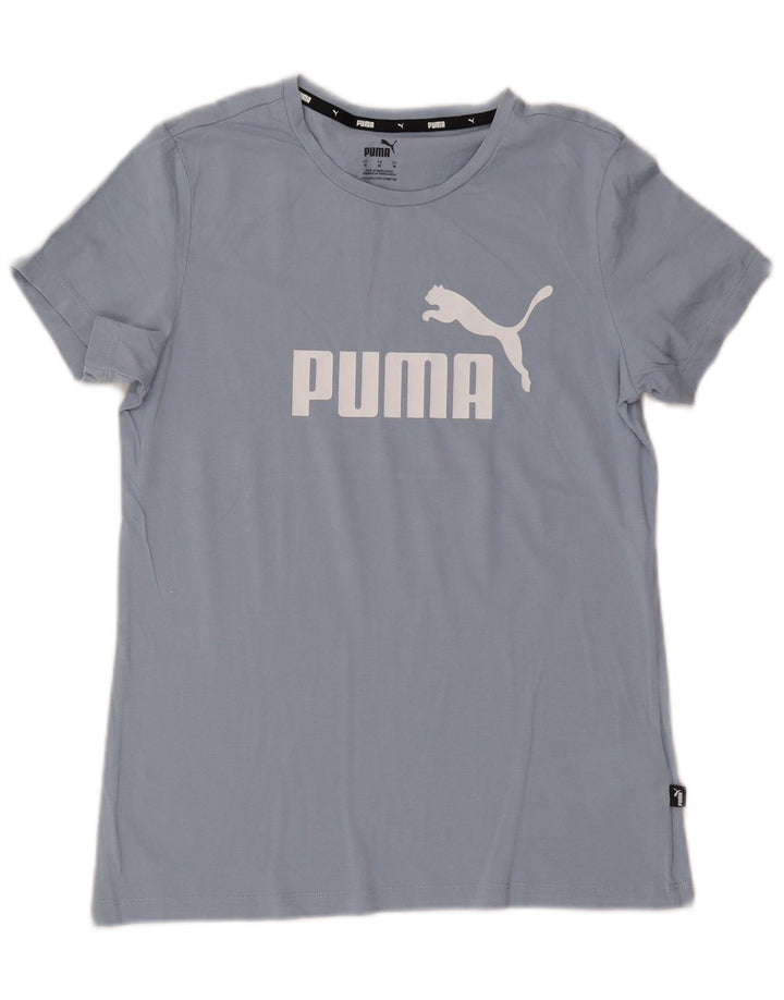 Tricou cu grafic Puma pentru femei Top UK 12 Medium Blue Bumbac