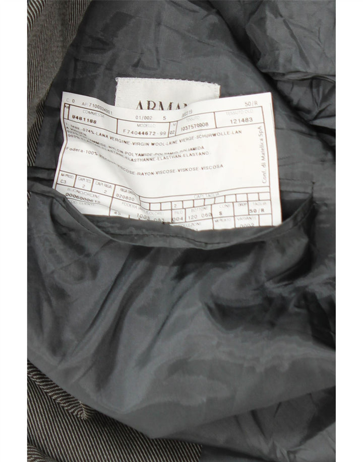 Armani Collezioni Jachetă pentru bărbați cu 3 nasturi IT 50 Lână gri mediu