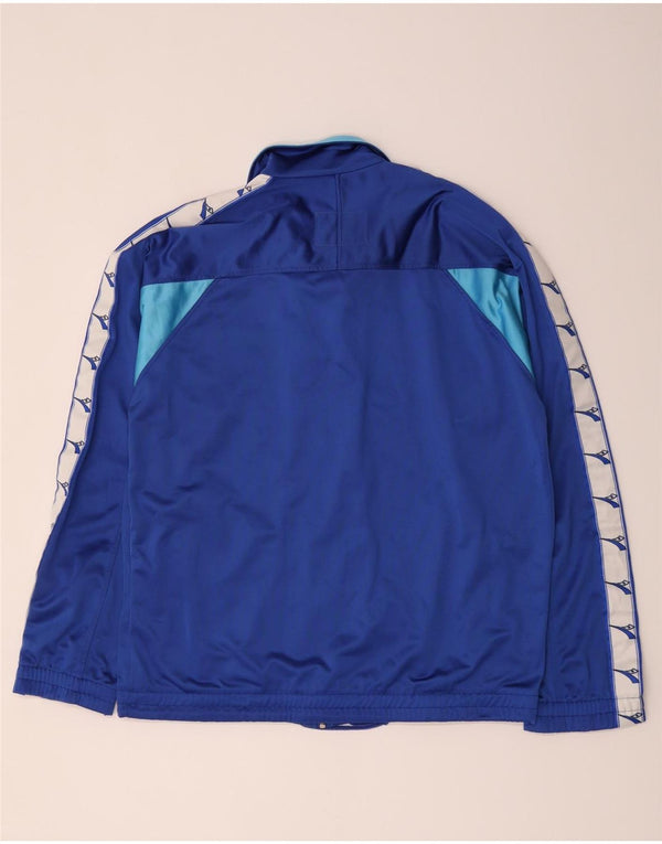 Jachetă de trening grafică pentru bărbați Diadora UK 44 XL, albastru, color block
