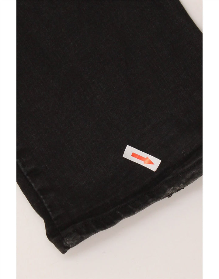 Blugi bootcut cu talie mare LEVI'S 725, W25 L32, bumbac negru