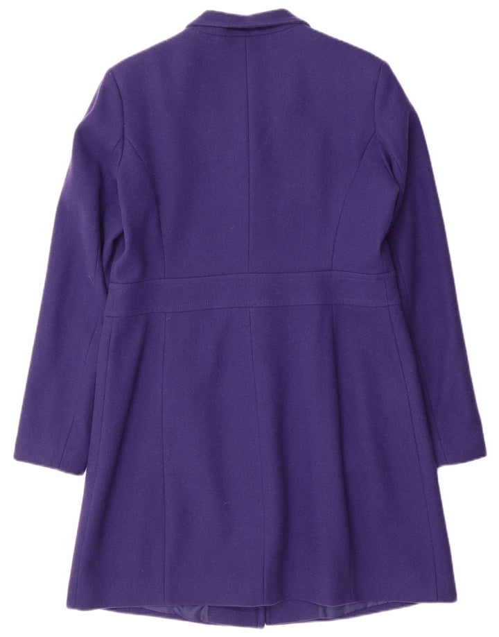 Pardesiu pentru femei Benetton UK 14 mare lână violet