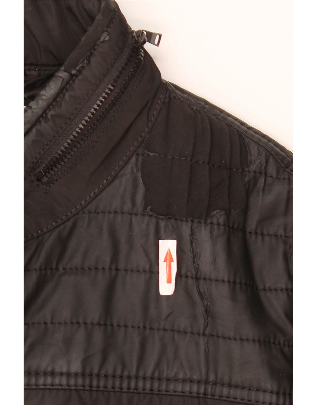 Jachetă matlasată cu glugă pentru bărbați ZARA UK 38 Medium Black