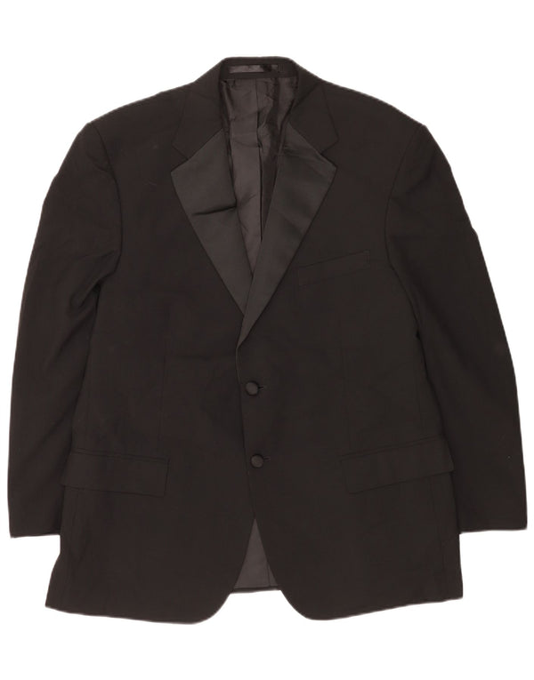 Jachetă pentru bărbați Marks & Spencer, scurtă, cu 2 nasturi, UK 42 XL, poliester negru