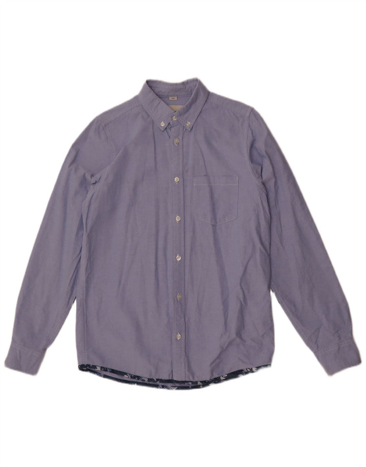Cămașă subțire pentru bărbați Carhartt, mic albastru, bumbac color bloc