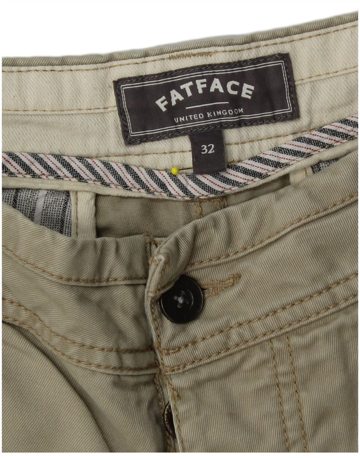 Pantaloni scurți chino pentru bărbați Fat Face W32 Medium Khaki Bumbac