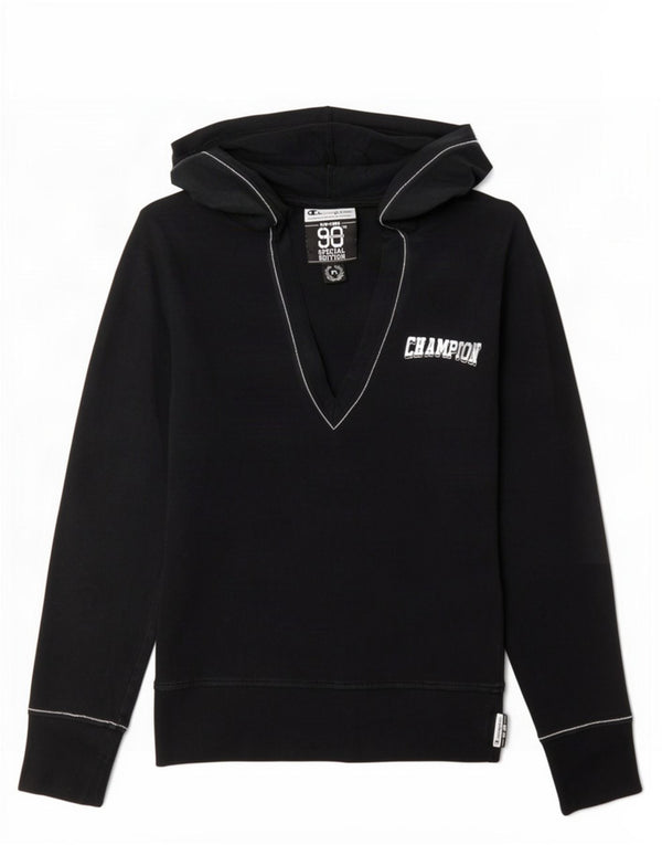 Pulover cu capota cu grafic pentru ediție specială pentru femei Champion UK 12 Medium Black