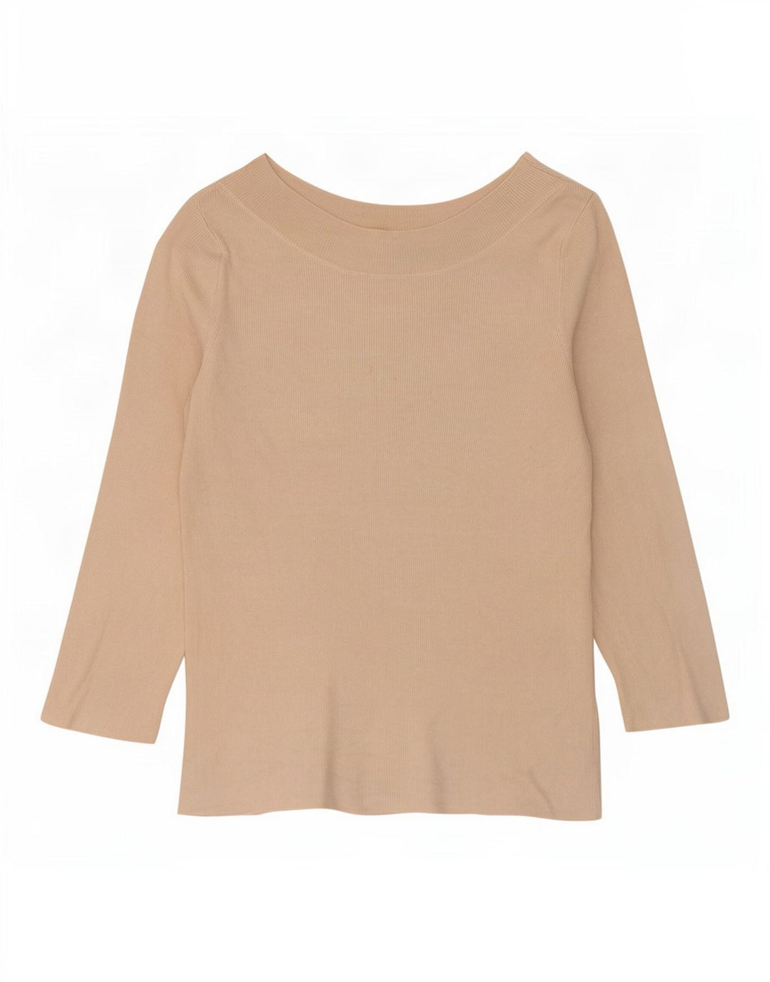 Crop Top pentru femei Oasis mânecă 3/4 UK 12 Medium Bej Viscoză