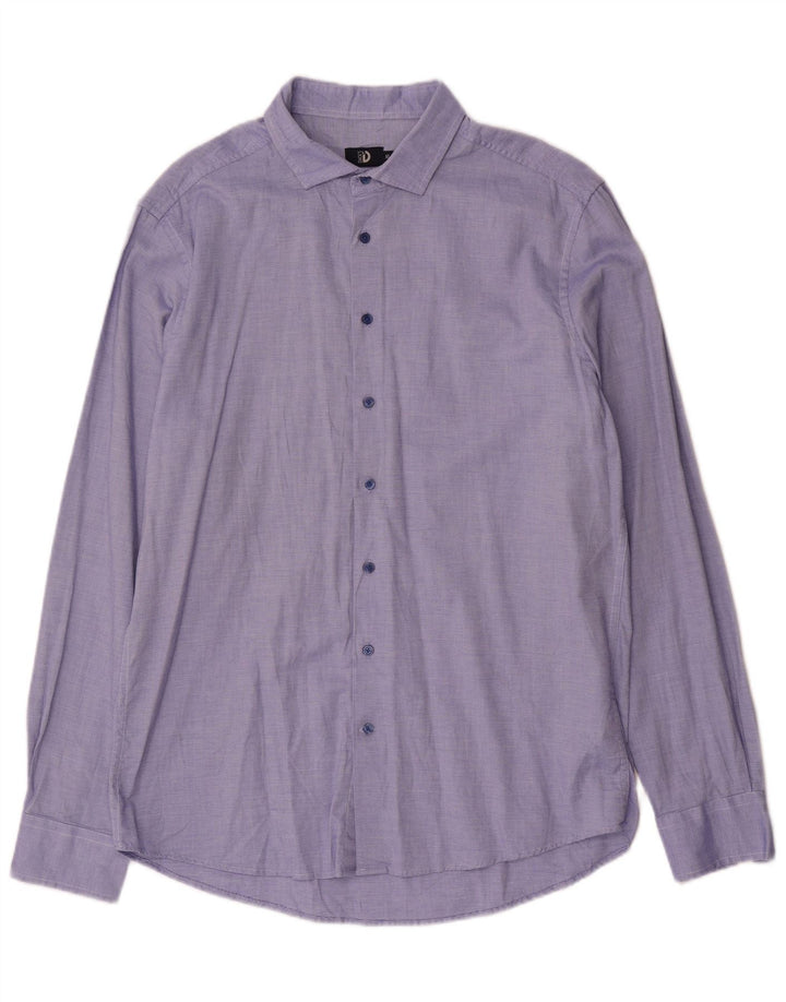 Cămașă pentru bărbați Dack's Slim Fit XL, bumbac cu pete albastre
