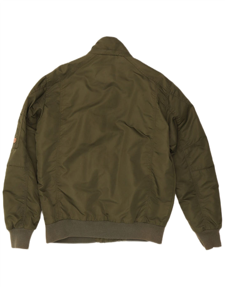 Jack & Jones Bomber Jacket pentru bărbați UK 38 Medium Khaki Nylon