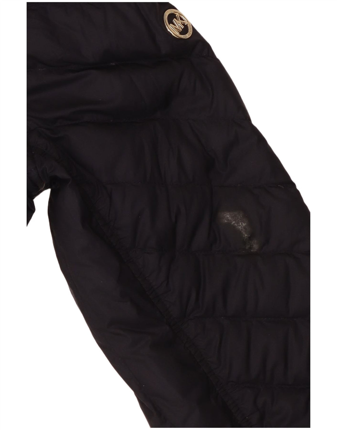 Jachetă căptușită cu glugă Michael Kors pentru femei UK 14 Poliester bleumarin mediu