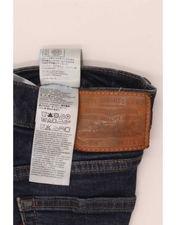 Pantaloni scurți Levi's 510 Denim W32 Medium Bluemarin Bumbac