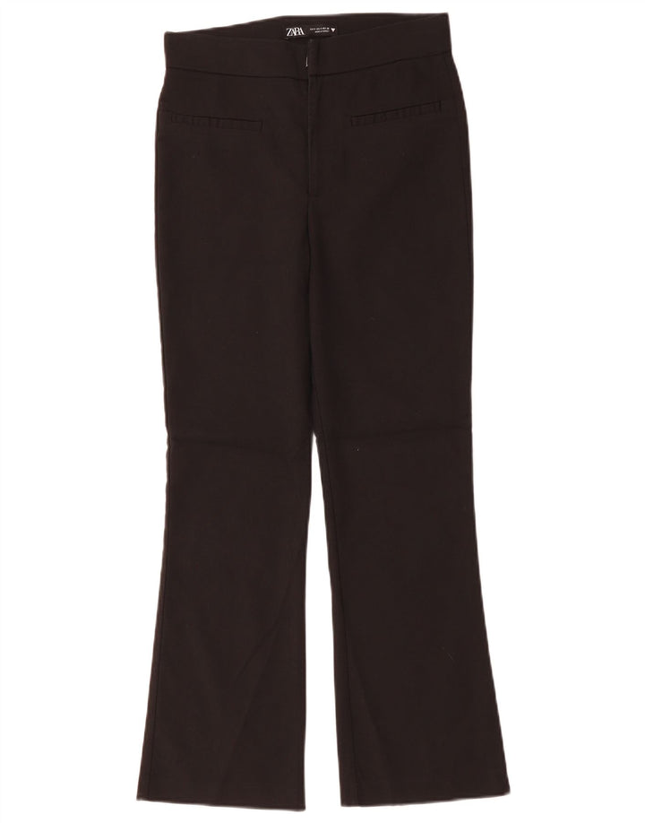 Pantaloni casual pentru femei Bootcut Zara Mici L26 L26 Negri