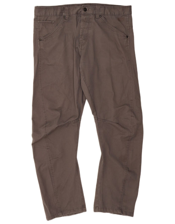 Pantaloni casual drepti pentru bărbați JACK & JONES W38 L32 poliester gri