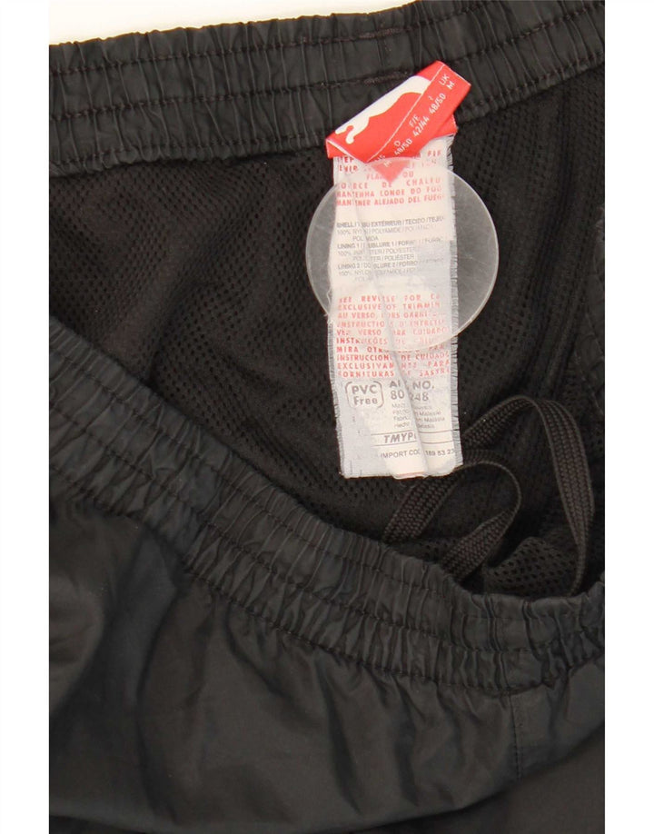 Pantaloni de trening Puma Graphic pentru bărbați, poliamidă neagră medie