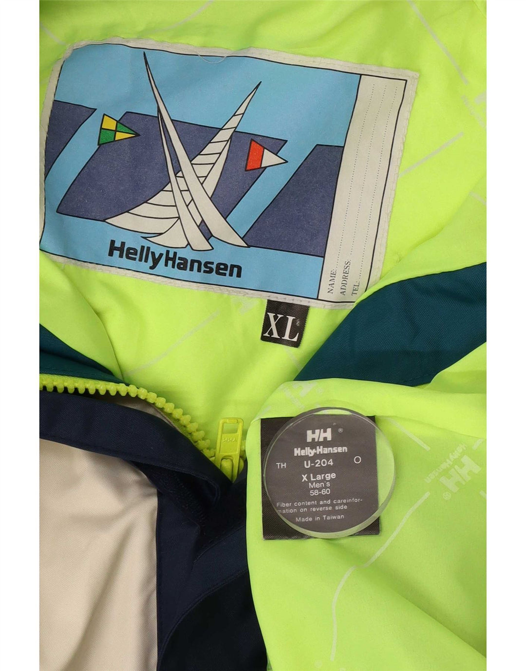 Jachetă de vânt pentru bărbați Helly Hansen IT 58/60 4XL Albastru bleumarin Colorblock