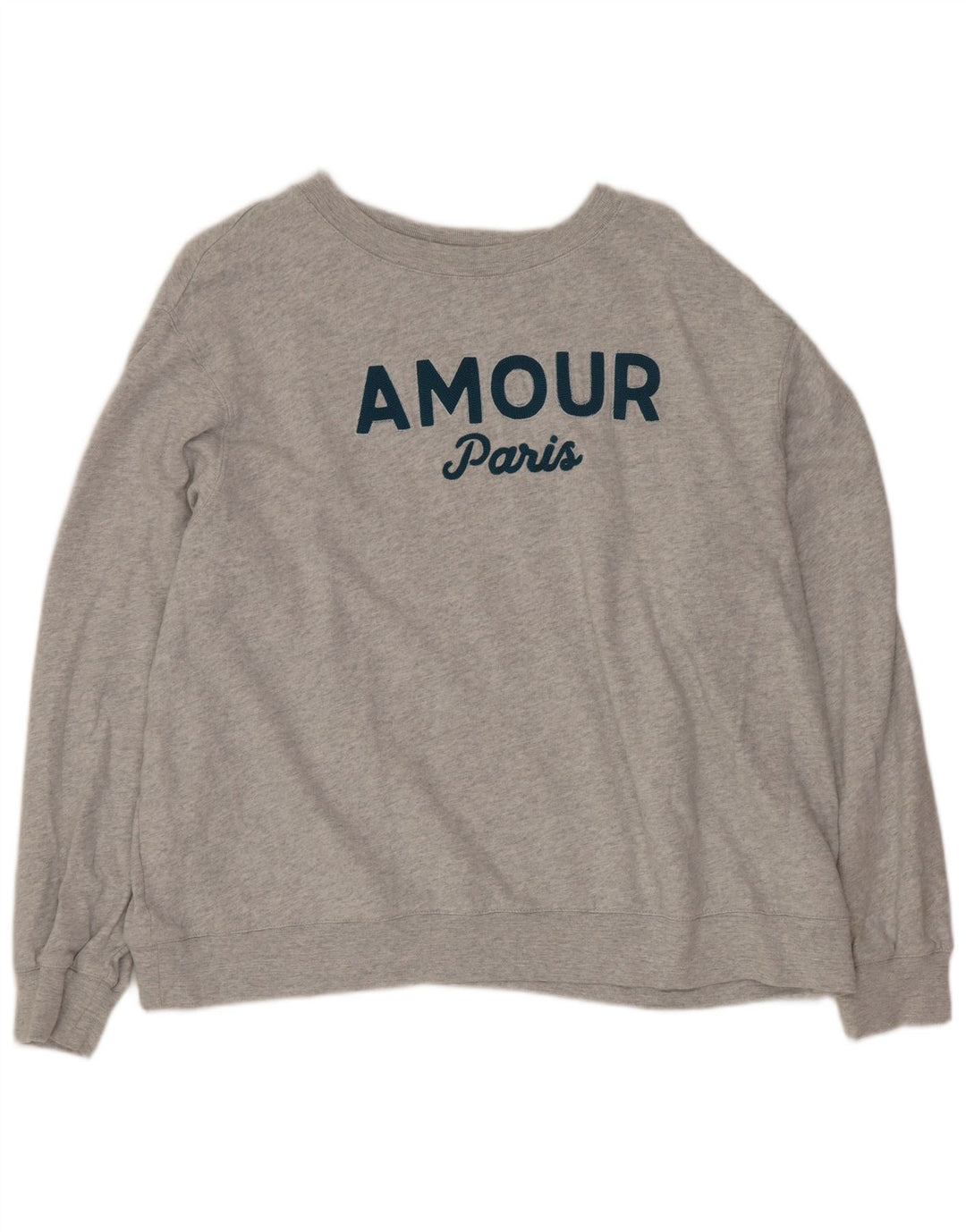 Pulover pentru damă Marks & Spencer, cu grafic supradimensionat, UK 16, mare, gri