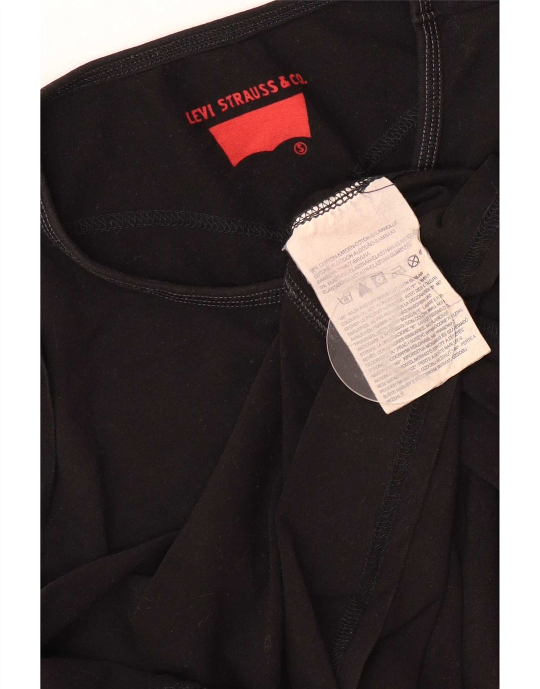 Tricou pentru femei Levi's Top UK 10 Small Black Bumbac