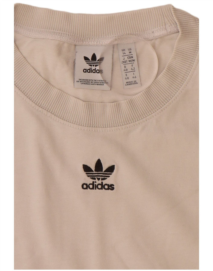 Tricou grafic ADIDAS pentru femei Top UK 14 Large White