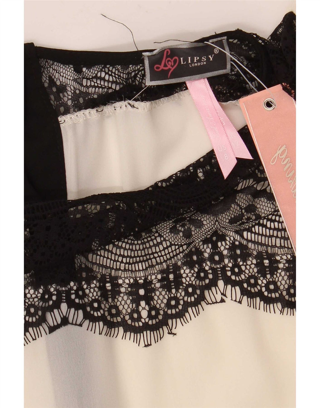 Bluză cămașă pentru femei Lipsy UK 12 Poliester floral alb mediu