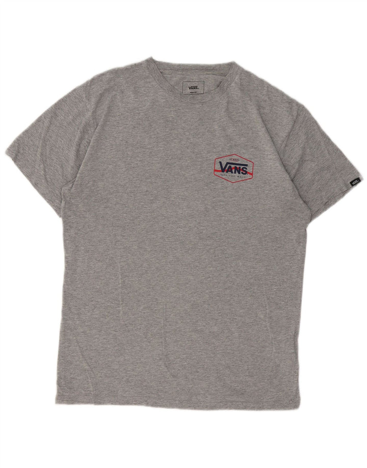 Tricou pentru bărbați Vans Classic Fit Top din bumbac cu pete gri mediu
