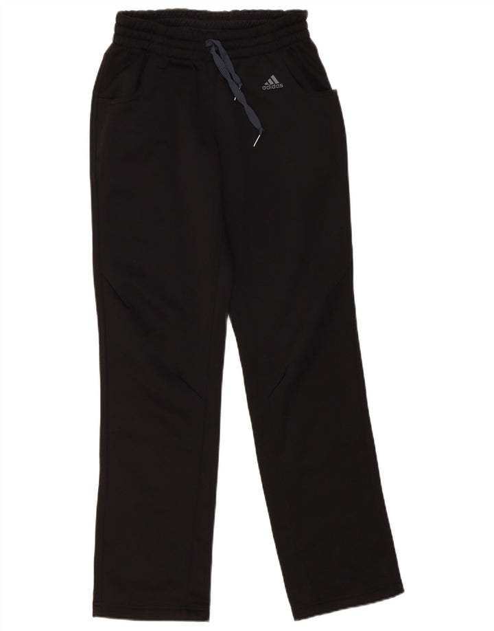 Pantaloni de trening Adidas Climalite pentru femei UK 10 Poliester negru mic